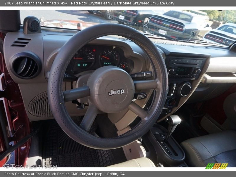 Red Rock Crystal Pearl / Dark Slate Gray/Medium Slate Gray 2007 Jeep Wrangler Unlimited X 4x4