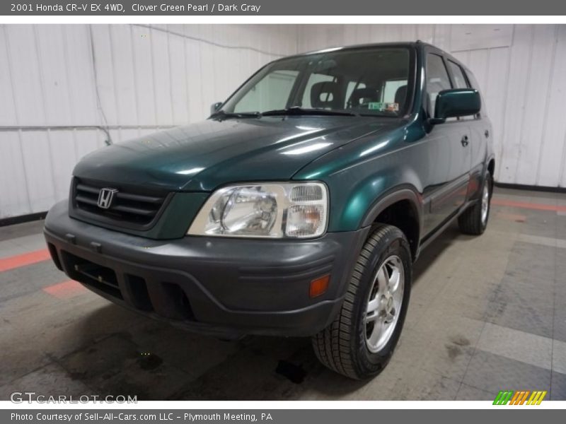 Clover Green Pearl / Dark Gray 2001 Honda CR-V EX 4WD