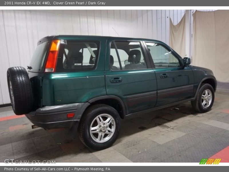 Clover Green Pearl / Dark Gray 2001 Honda CR-V EX 4WD