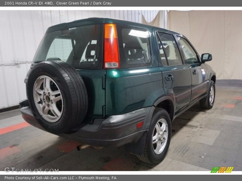 Clover Green Pearl / Dark Gray 2001 Honda CR-V EX 4WD