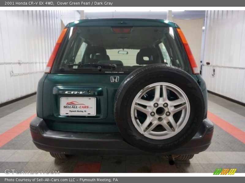 Clover Green Pearl / Dark Gray 2001 Honda CR-V EX 4WD