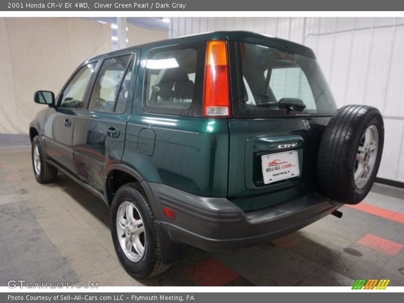 Clover Green Pearl / Dark Gray 2001 Honda CR-V EX 4WD