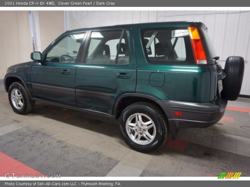 Clover Green Pearl / Dark Gray 2001 Honda CR-V EX 4WD