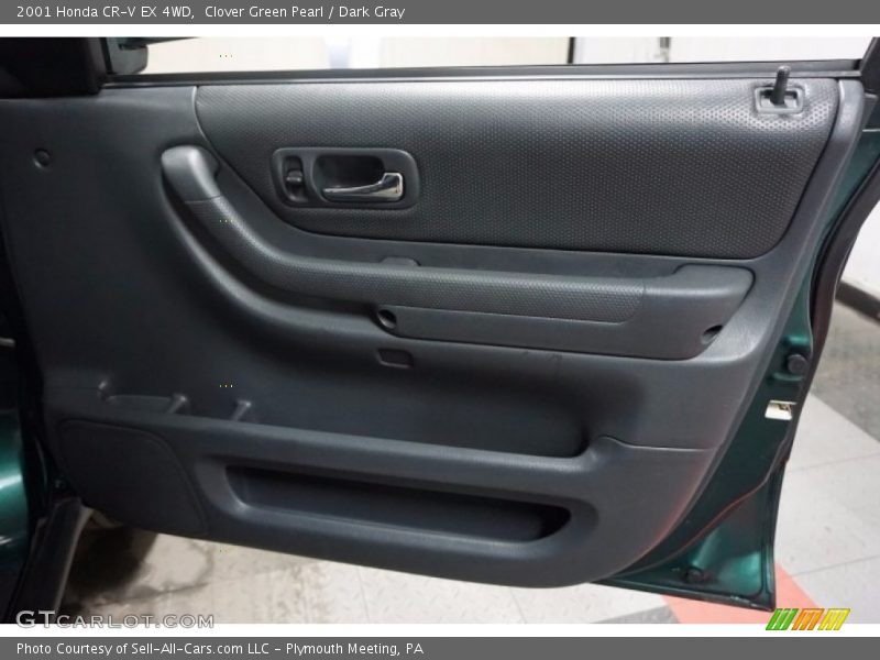 Clover Green Pearl / Dark Gray 2001 Honda CR-V EX 4WD