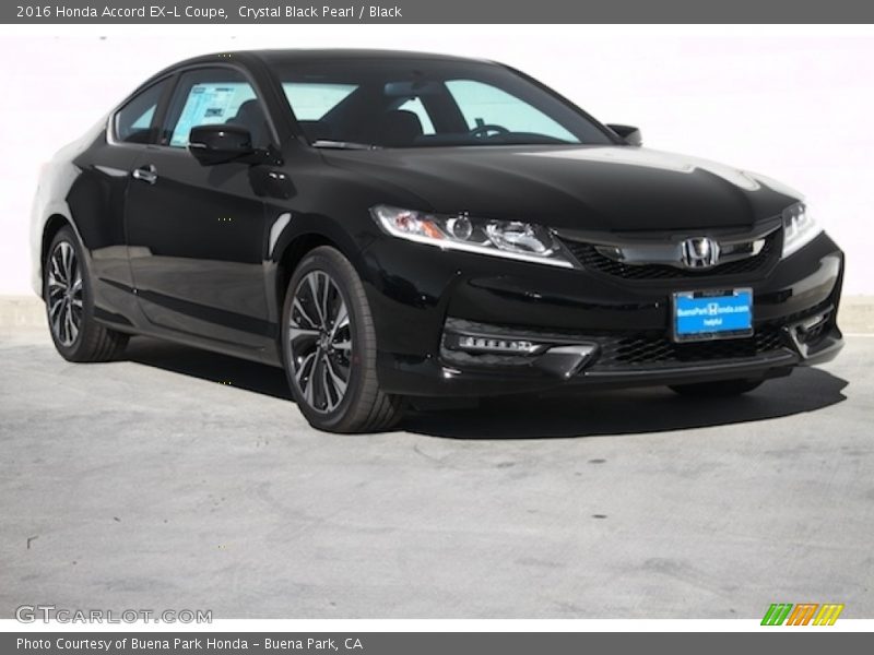 Crystal Black Pearl / Black 2016 Honda Accord EX-L Coupe