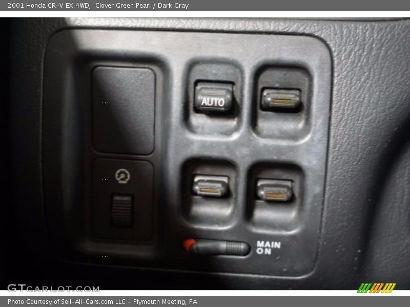 Clover Green Pearl / Dark Gray 2001 Honda CR-V EX 4WD