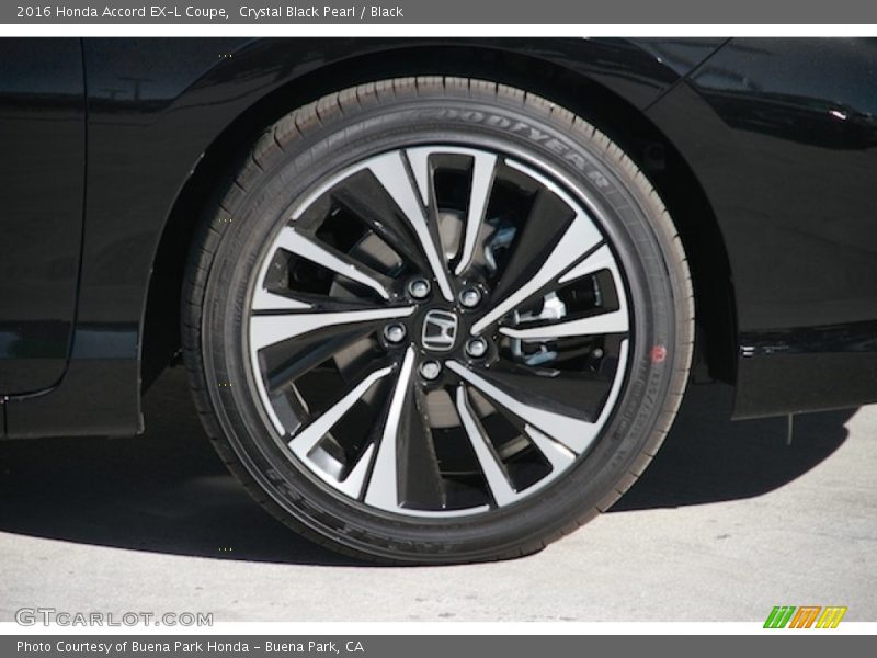 Crystal Black Pearl / Black 2016 Honda Accord EX-L Coupe