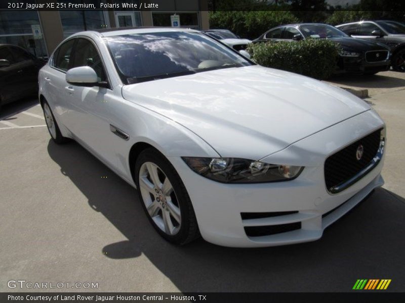 Polaris White / Latte 2017 Jaguar XE 25t Premium