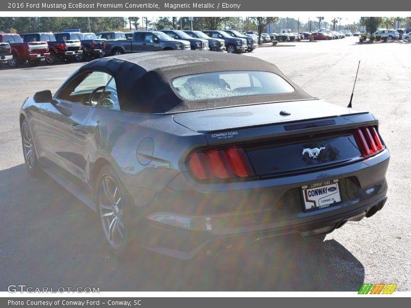 Magnetic Metallic / Ebony 2016 Ford Mustang EcoBoost Premium Convertible