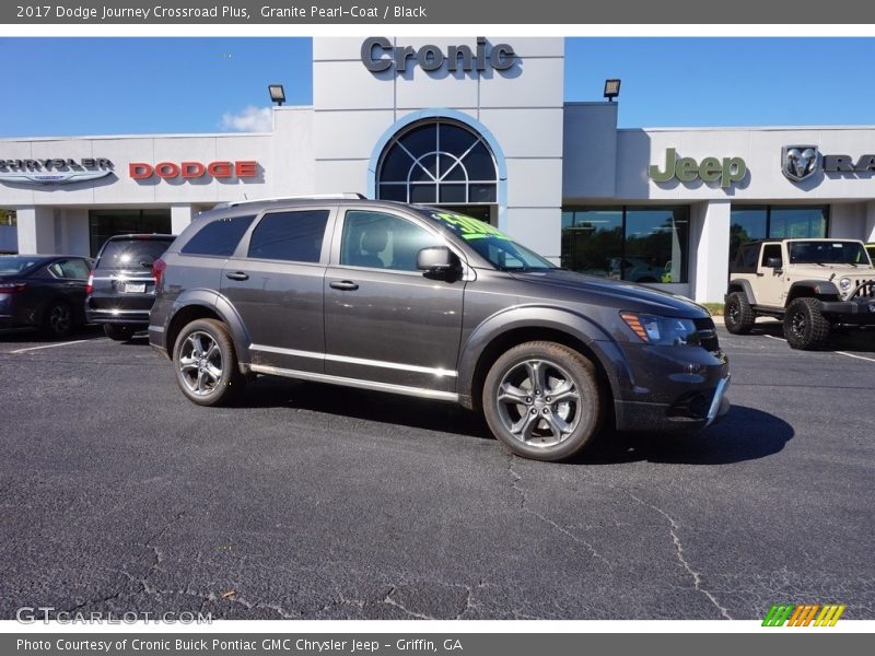 Granite Pearl-Coat / Black 2017 Dodge Journey Crossroad Plus