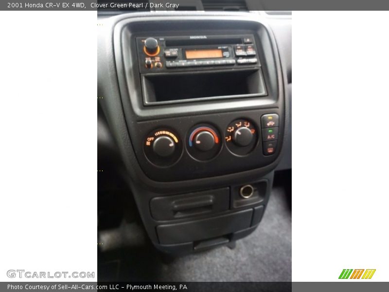 Clover Green Pearl / Dark Gray 2001 Honda CR-V EX 4WD