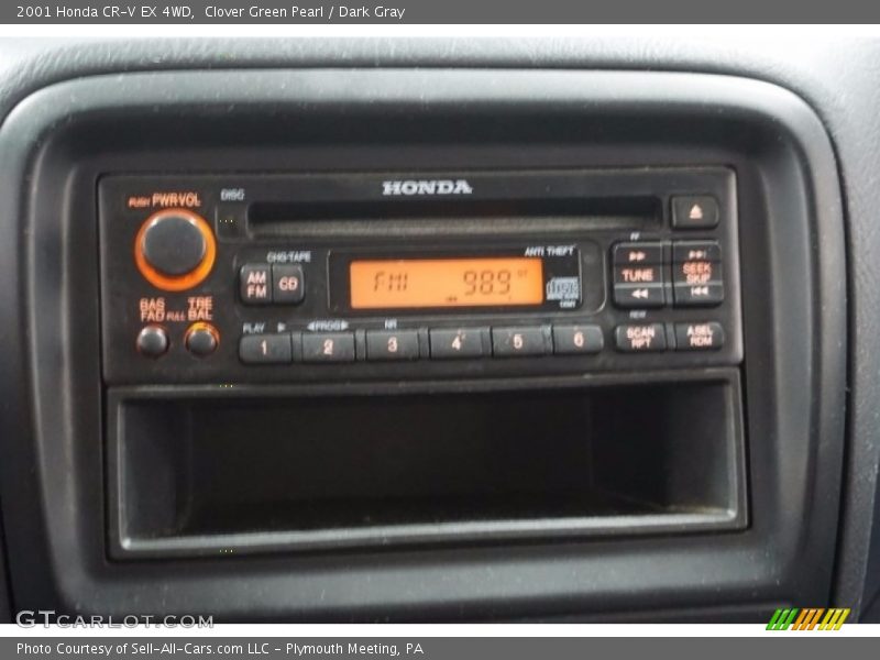 Clover Green Pearl / Dark Gray 2001 Honda CR-V EX 4WD