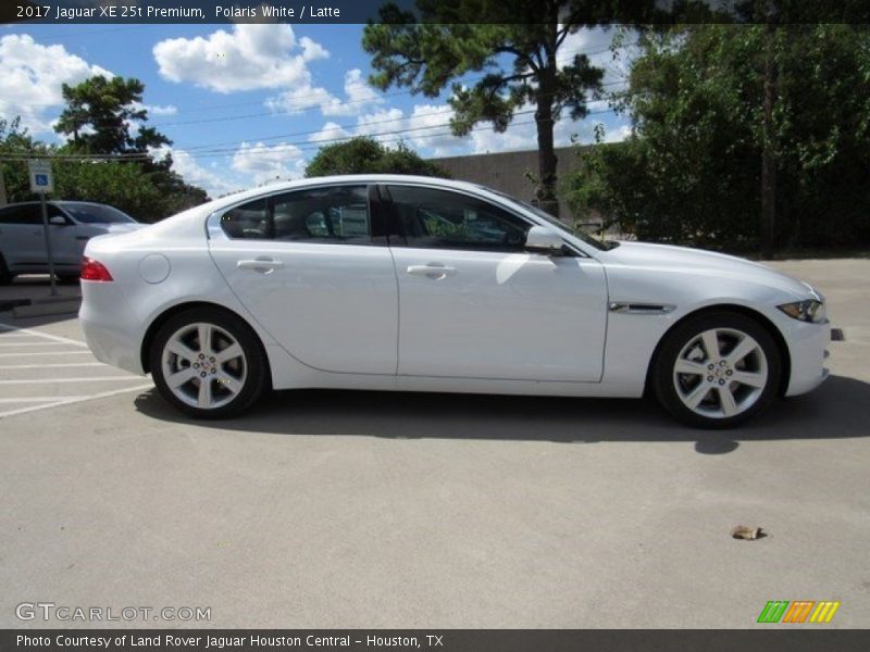 Polaris White / Latte 2017 Jaguar XE 25t Premium