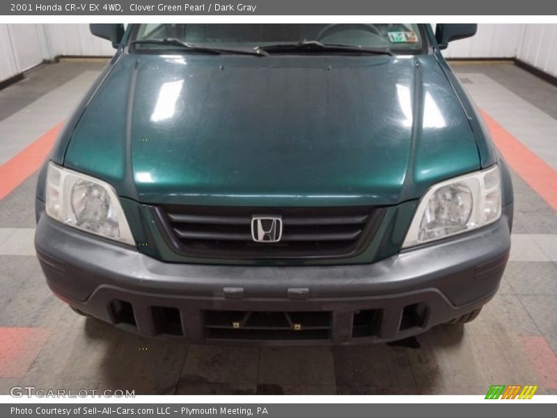 Clover Green Pearl / Dark Gray 2001 Honda CR-V EX 4WD