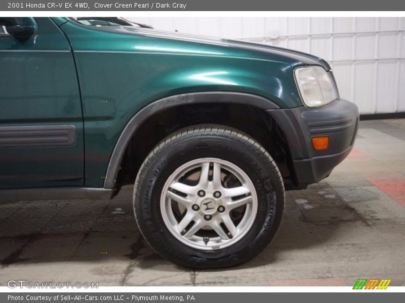 Clover Green Pearl / Dark Gray 2001 Honda CR-V EX 4WD