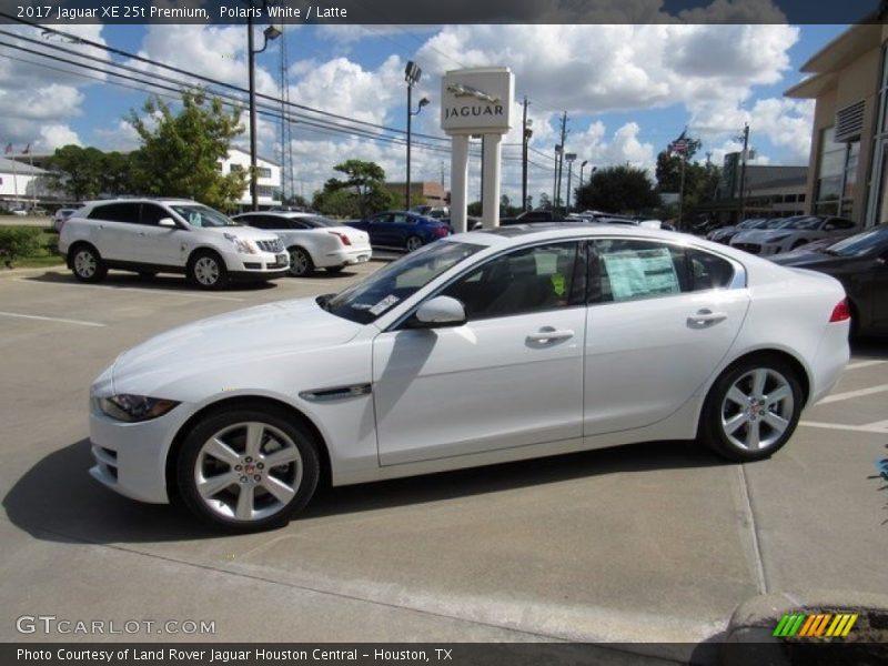 Polaris White / Latte 2017 Jaguar XE 25t Premium