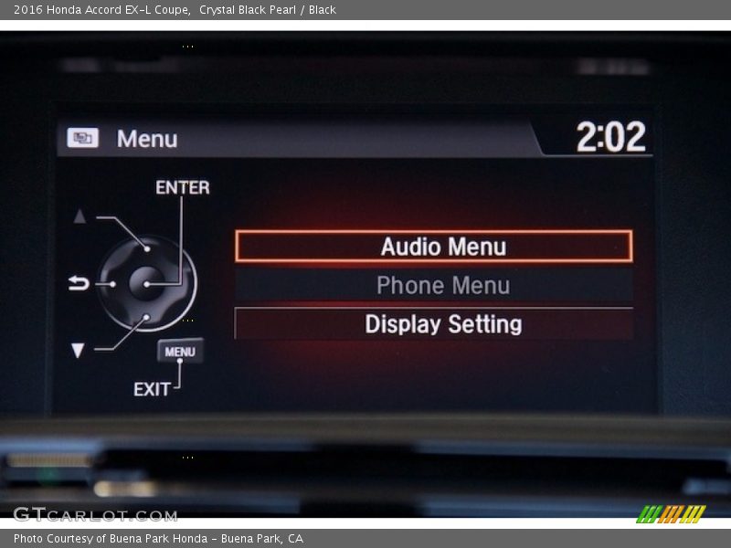 Crystal Black Pearl / Black 2016 Honda Accord EX-L Coupe