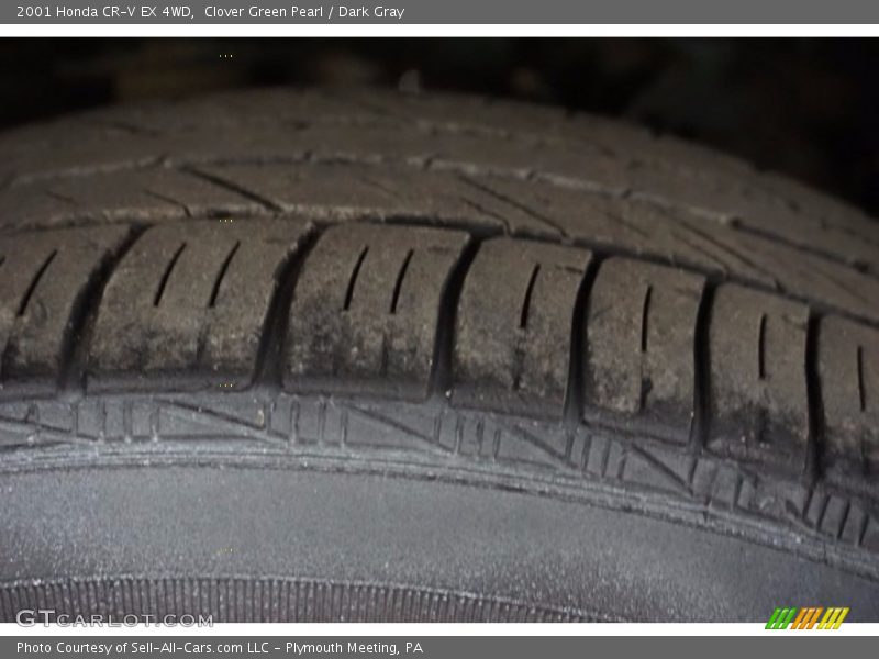 Clover Green Pearl / Dark Gray 2001 Honda CR-V EX 4WD