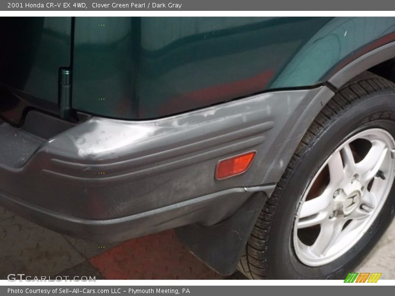 Clover Green Pearl / Dark Gray 2001 Honda CR-V EX 4WD