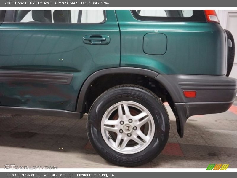 Clover Green Pearl / Dark Gray 2001 Honda CR-V EX 4WD