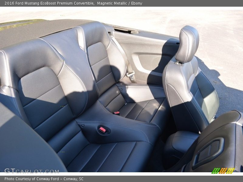 Magnetic Metallic / Ebony 2016 Ford Mustang EcoBoost Premium Convertible