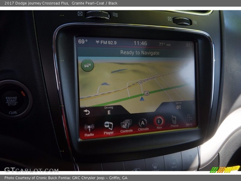 Granite Pearl-Coat / Black 2017 Dodge Journey Crossroad Plus