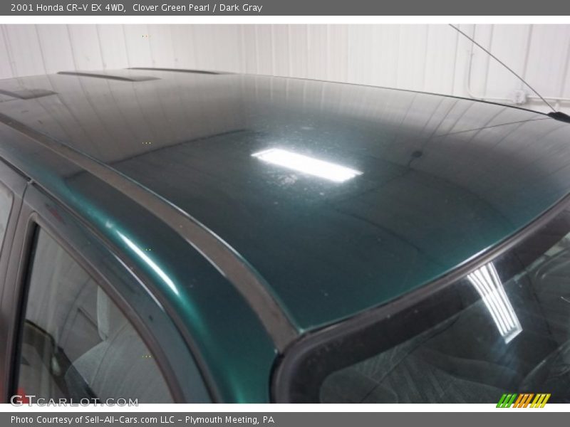 Clover Green Pearl / Dark Gray 2001 Honda CR-V EX 4WD
