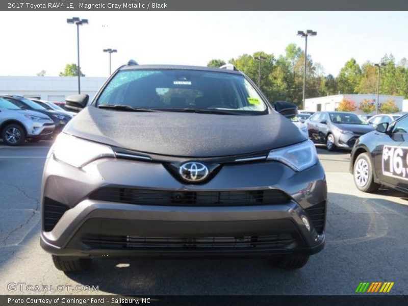 Magnetic Gray Metallic / Black 2017 Toyota RAV4 LE