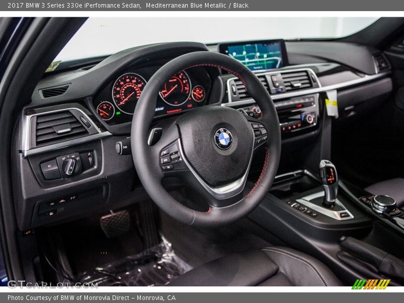 Black Interior - 2017 3 Series 330e iPerfomance Sedan 