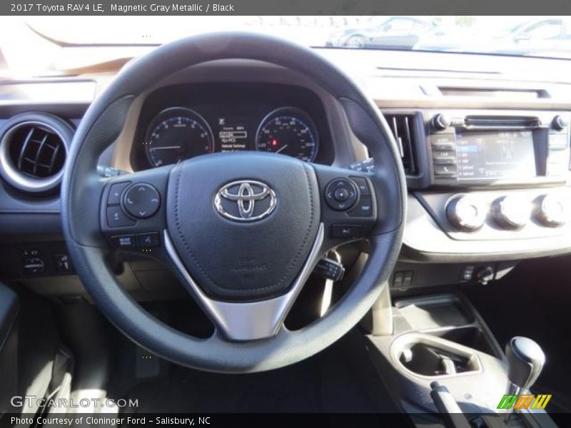 Magnetic Gray Metallic / Black 2017 Toyota RAV4 LE