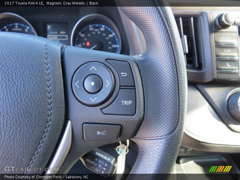 Magnetic Gray Metallic / Black 2017 Toyota RAV4 LE
