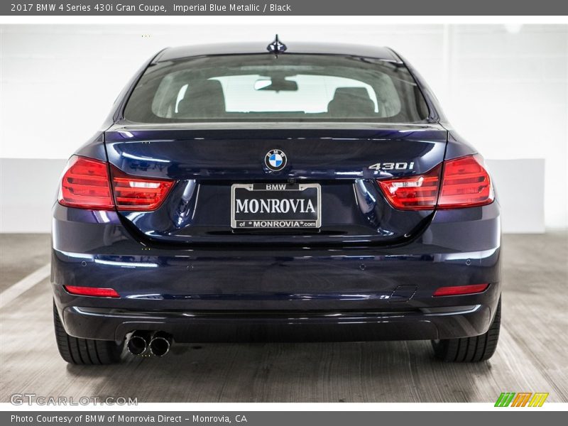 Imperial Blue Metallic / Black 2017 BMW 4 Series 430i Gran Coupe