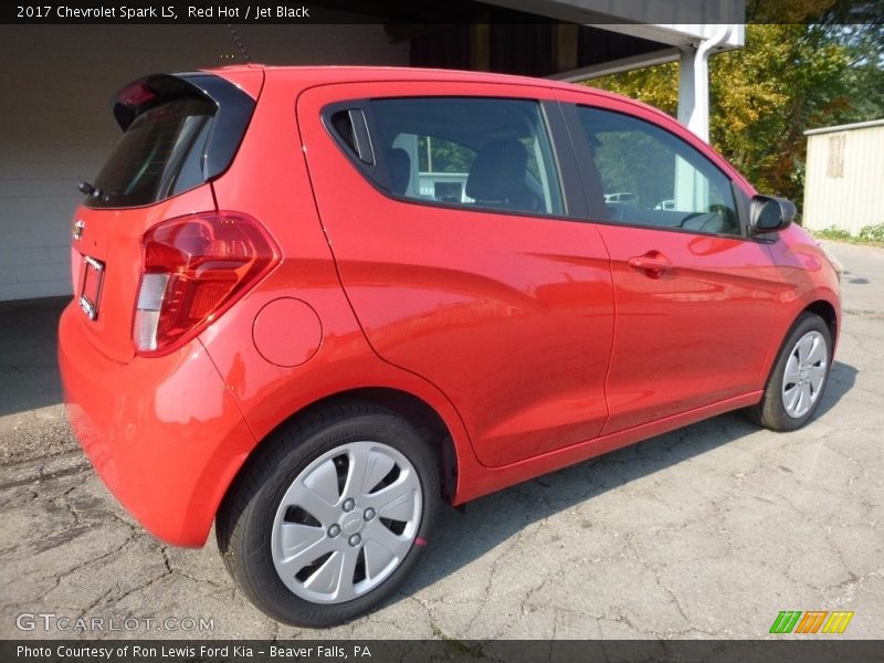 Red Hot / Jet Black 2017 Chevrolet Spark LS