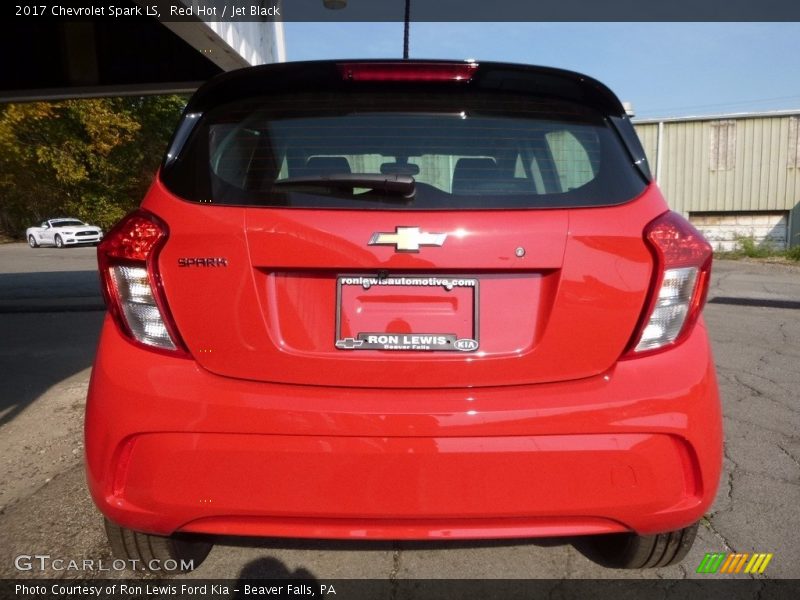 Red Hot / Jet Black 2017 Chevrolet Spark LS