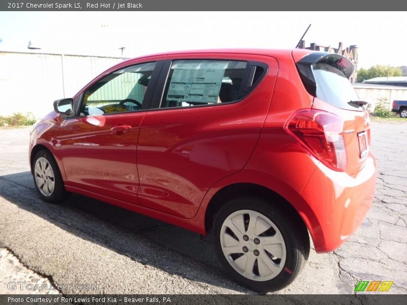 Red Hot / Jet Black 2017 Chevrolet Spark LS