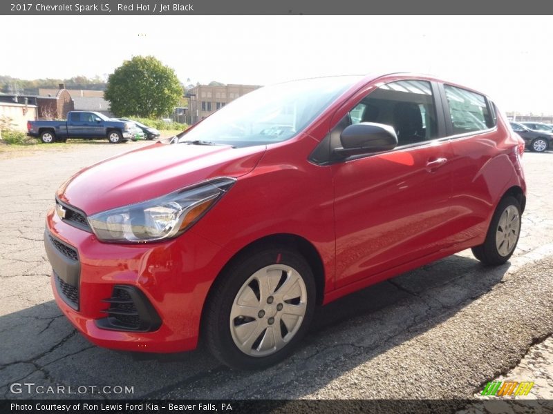Red Hot / Jet Black 2017 Chevrolet Spark LS