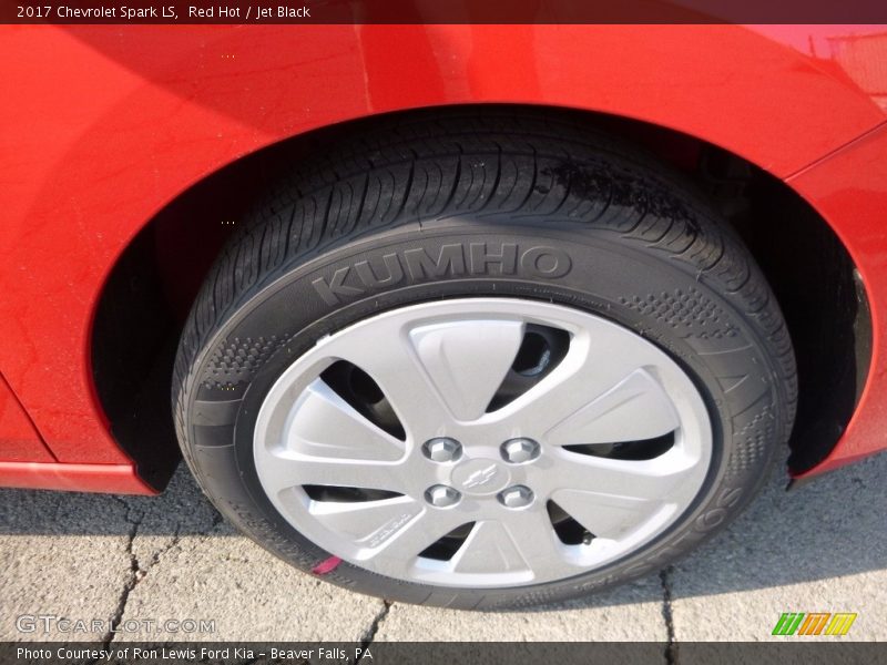 Red Hot / Jet Black 2017 Chevrolet Spark LS