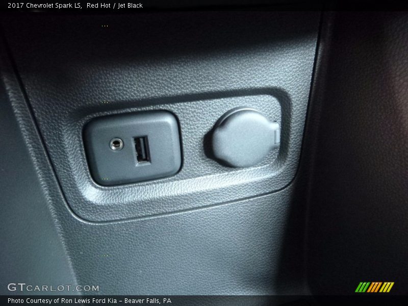Red Hot / Jet Black 2017 Chevrolet Spark LS