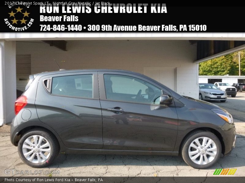 Nightfall Gray Metallic / Jet Black 2017 Chevrolet Spark LT