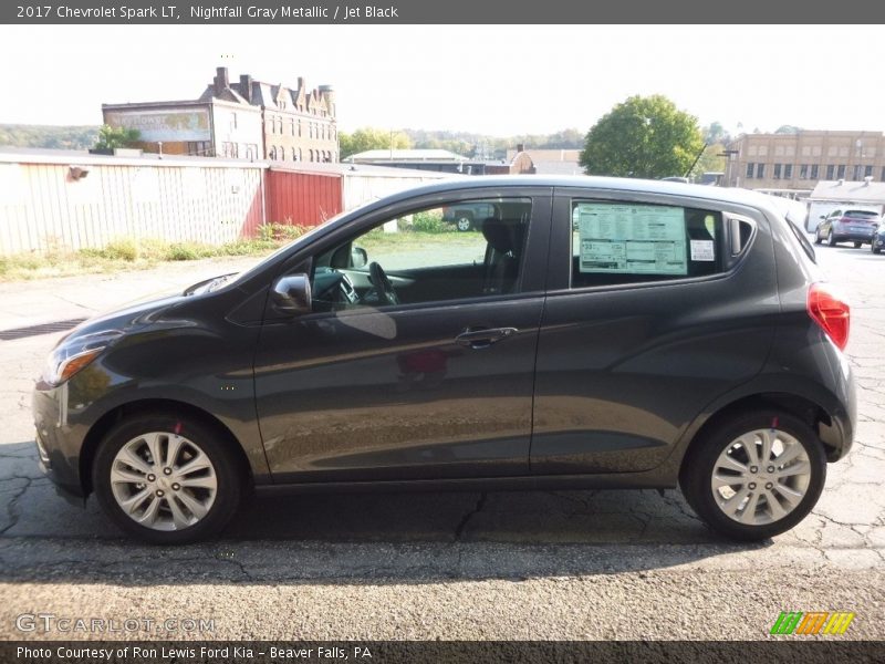 Nightfall Gray Metallic / Jet Black 2017 Chevrolet Spark LT