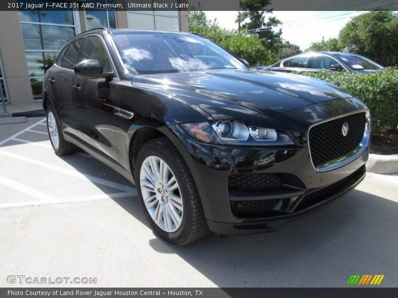 Ultimate Black / Latte 2017 Jaguar F-PACE 35t AWD Premium