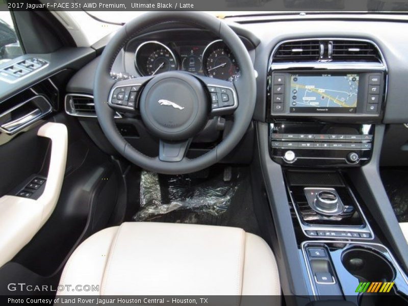 Ultimate Black / Latte 2017 Jaguar F-PACE 35t AWD Premium
