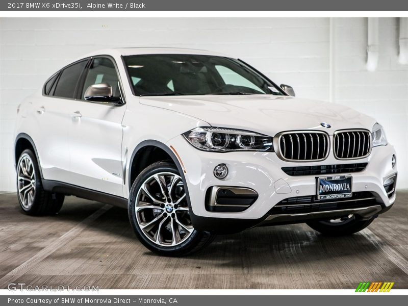 Alpine White / Black 2017 BMW X6 xDrive35i