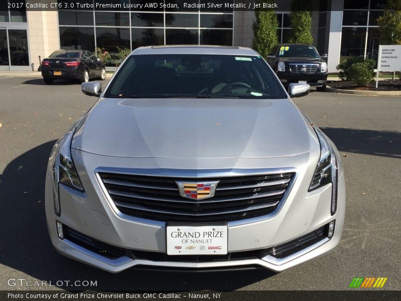 Radiant Silver Metallic / Jet Black 2017 Cadillac CT6 3.0 Turbo Premium Luxury AWD Sedan