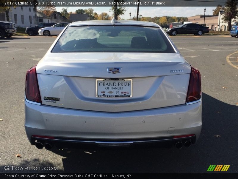 Radiant Silver Metallic / Jet Black 2017 Cadillac CT6 3.0 Turbo Premium Luxury AWD Sedan