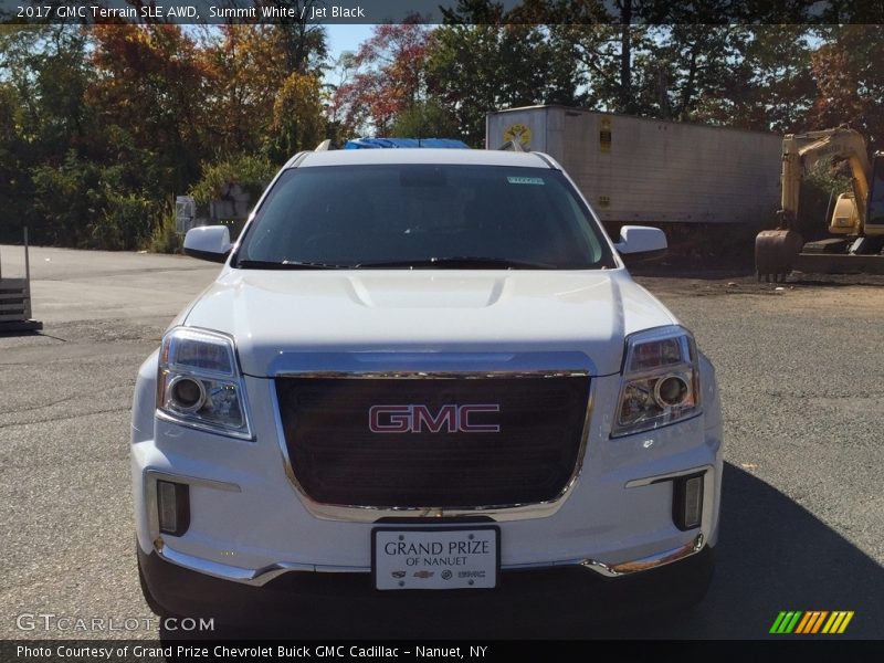 Summit White / Jet Black 2017 GMC Terrain SLE AWD