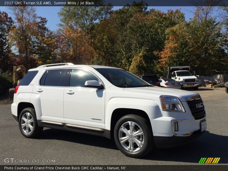 Summit White / Jet Black 2017 GMC Terrain SLE AWD