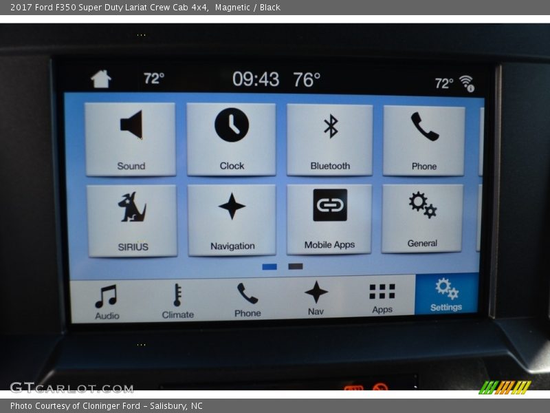 Navigation of 2017 F350 Super Duty Lariat Crew Cab 4x4