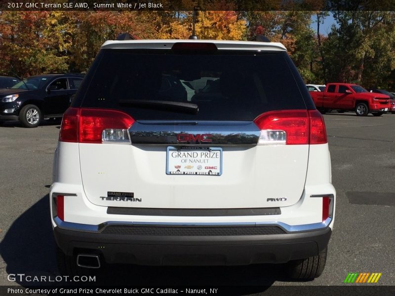 Summit White / Jet Black 2017 GMC Terrain SLE AWD