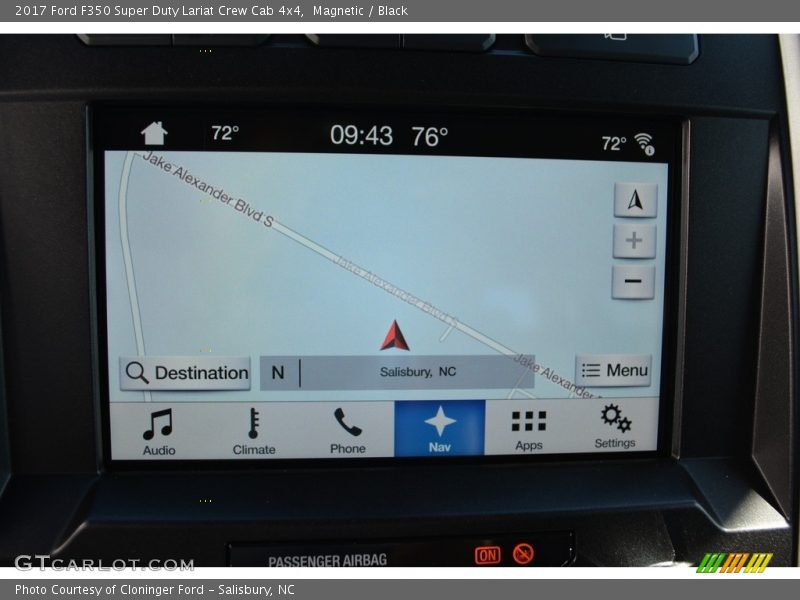 Navigation of 2017 F350 Super Duty Lariat Crew Cab 4x4